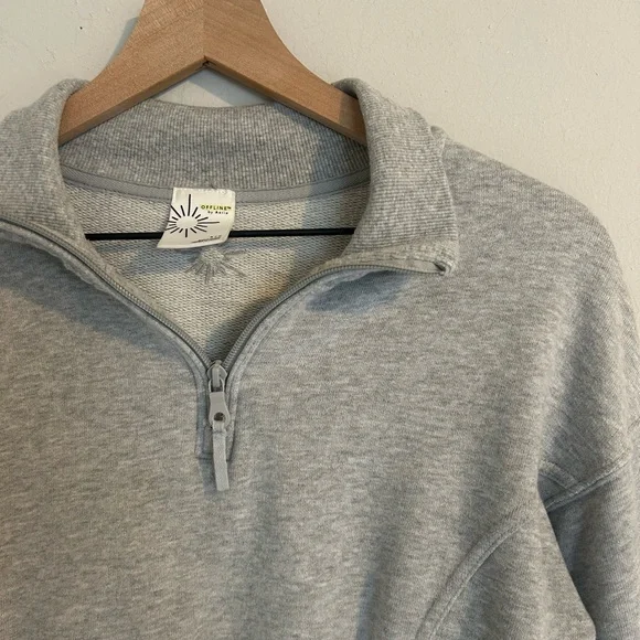 Aerie Cropped Sweatshirt - Picture 2 of 4